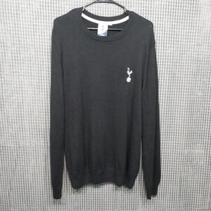 Tottenham Hotspur Mens Sweater Official Merchandise Crewneck XL Black